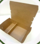 2 Compartment Kraft Lunch Box