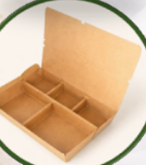 5 Compartment Kraft Lunch Box