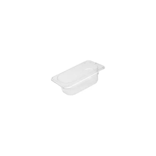 100mm - 1/9 Size Clear Polycarbonate Food Pan