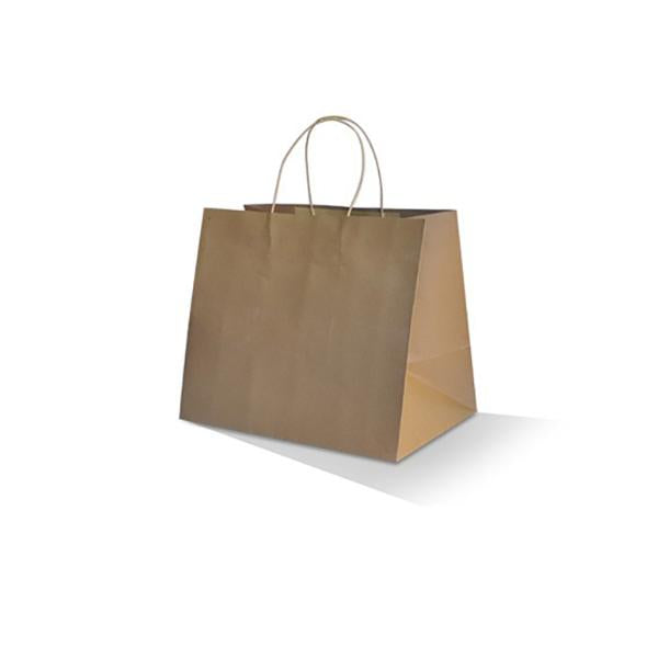 Brown Kraft Bag Twisted Paper Handle (Large Uber)