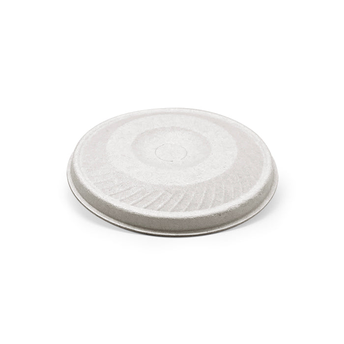 Bagasse Cold Cup Flat Lid White