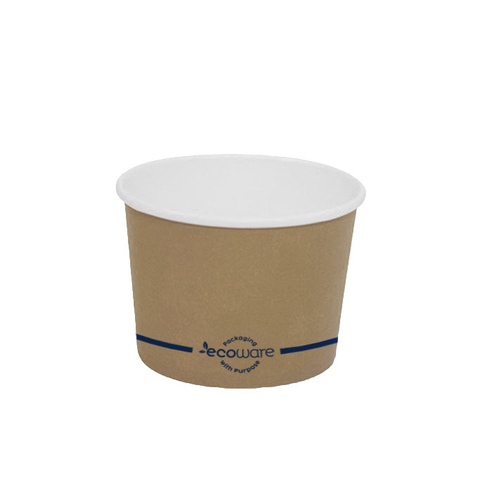 PLA Coated Paper Bowl Brown 16oz