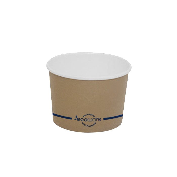PLA Coated Paper Bowl Brown 8oz