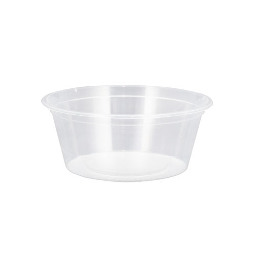 C10/300ml CONTAINER ROUND PP MICROWAVABLE CLEAR
