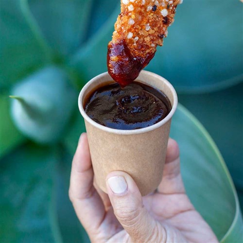 Planet Sauce Container Round PLA Lined Kraft 120ml