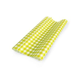 Yellow Gingham Greaseproof 190 X 300 (200)