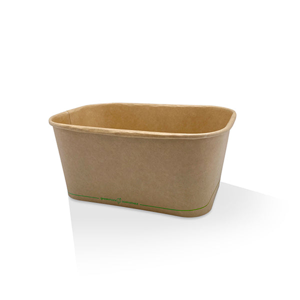 Kraft Rectangular Container 1lt