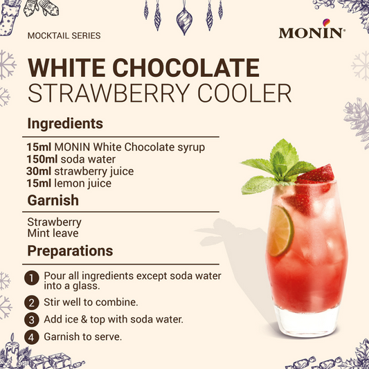 Monin Syrup White Choc 1lt