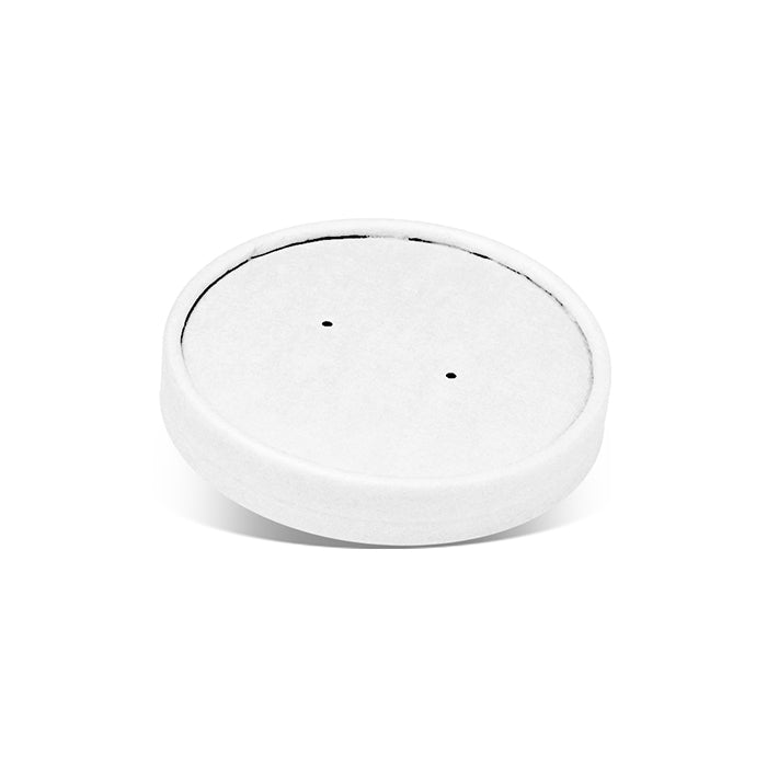 PLA Coated White Paper Lid/Fits PBPB12/16/24