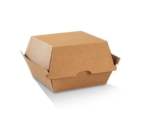 Burger Box Kraft Brown Corrugated