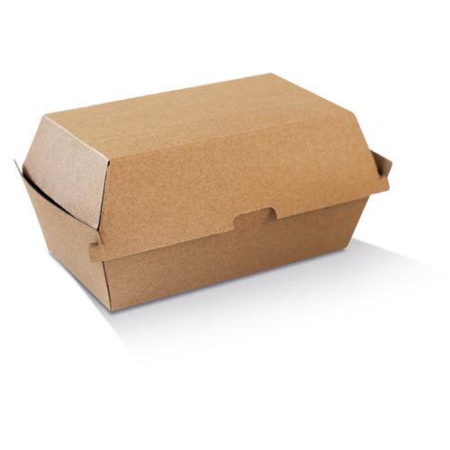 Snack Box Large Paper Brown Corrugated