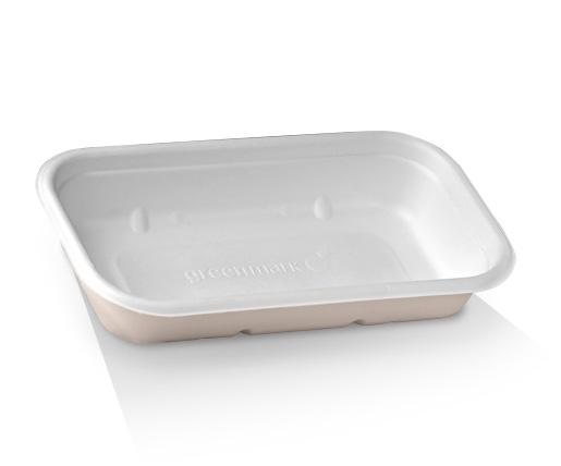 Sugarcane Takeaway Container 700ml / 23 oz White
