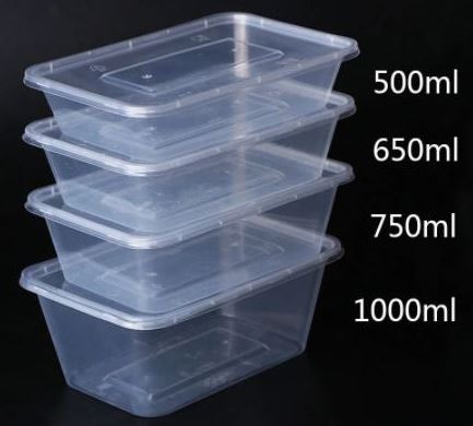 Rectangular Container PP 750ml