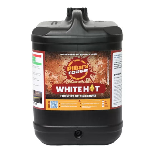 White Hot Red Dirt Staining Remover