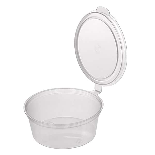35ml Sauce Cup with Hinged Lid