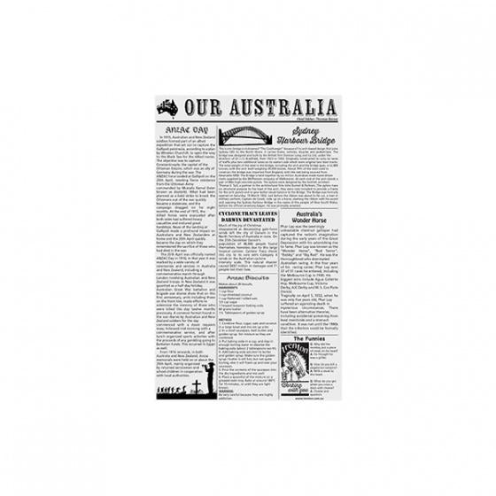 Newsprint Greaseproof "Our Australia"
