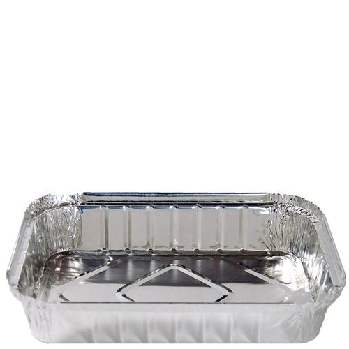 FOIL CONTAINER RECTANGULAR LARGE CATERING 2.4KG 2430ML