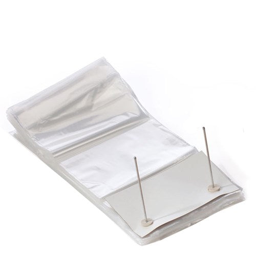 BREAD BAG PLASTIC LDPE WICKETED WHITE 420X250X50MM