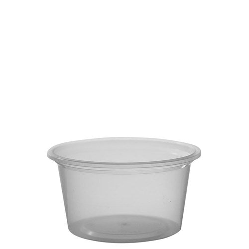 CONTAINER ROUND PP MICROWAVABLE CLEAR 100ML 100ML
