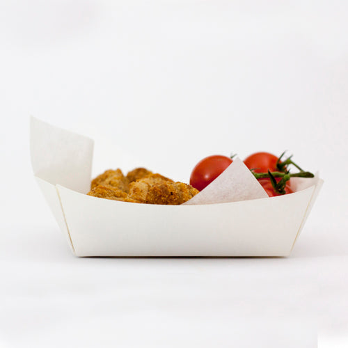 Hot Dog Tray White
