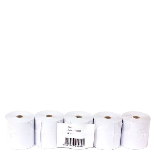 1 PLY REGISTER ROLL THERMAL WHITE 80X80X12MM