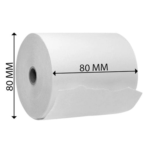 1 PLY REGISTER ROLL THERMAL WHITE 80X80X12MM