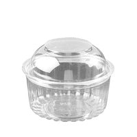 Show Bowl Plastic Containers With Dome Lid Clear 12oz/355ml