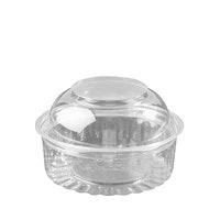 Show Bowl Plastic Containers With Dome Lid Clear 8oz/236ml
