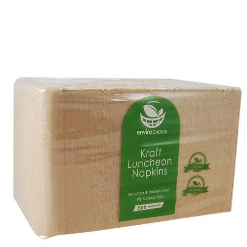 NAPKINS 1 PLY QTR FOLD KRAFT LUNCHEON