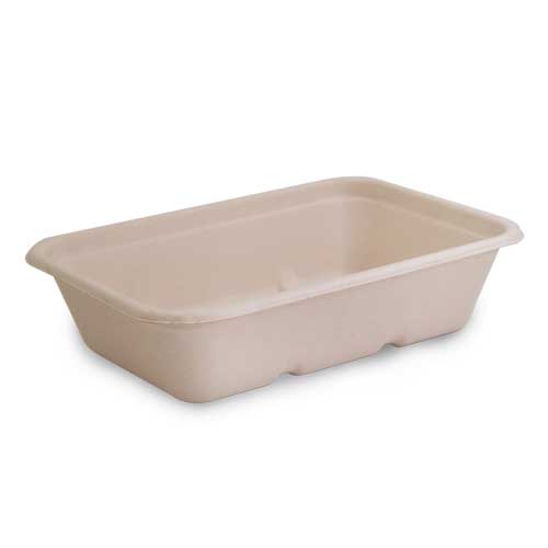 Natural Sugarcane Takeaway Containers 500ml