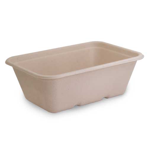 Natural Sugarcane Takeaway Containers 750ml