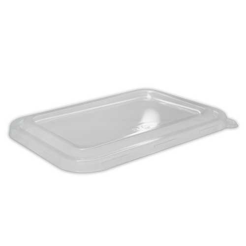 PET Lid To Suit 500, 650, 750 Rectangle Sugarcane Containers