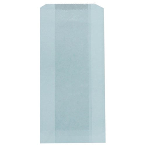 PAPER BAG GLASSINE LINED SATCHEL WHITE 240x115x50mm