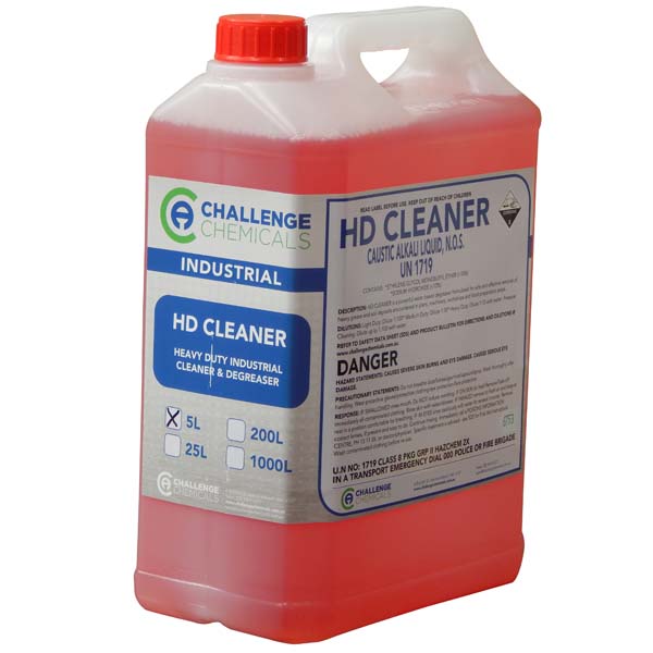 HD Cleaner 5lt - Water Based Degreaser (caustic)
