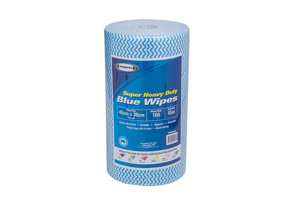 TRUWIPES | Multi Purpose Super Duty Wipe Roll | 30cm X 45cm X 45M