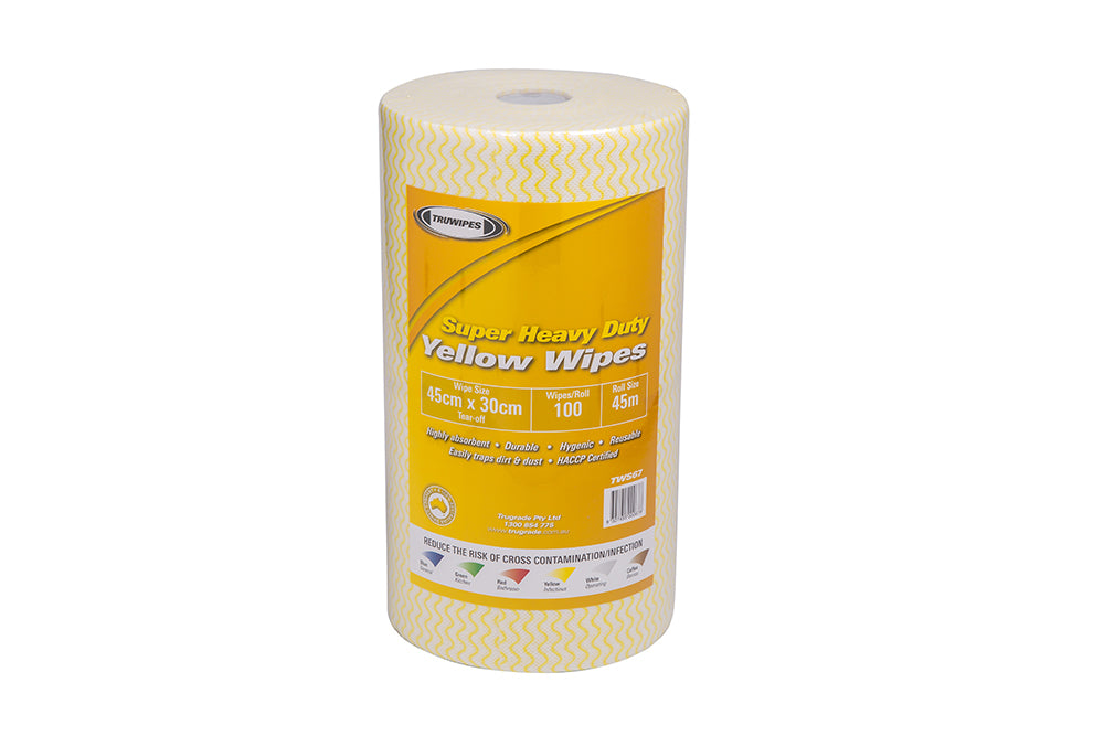 TRUWIPES | Multi Purpose Super Duty Wipe Roll | 30cm X 45cm X 45M