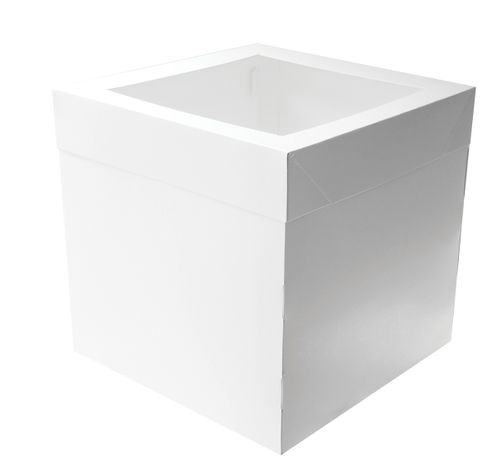 MONDO CAKE BOX 12IN TALL SQUARE 12IN