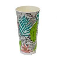 Cold Cup PLA Lined Single WallTropical Print22oz