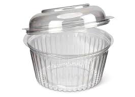 Show Bowl Plastic Containers With Dome Lid Clear 16oz/473ml