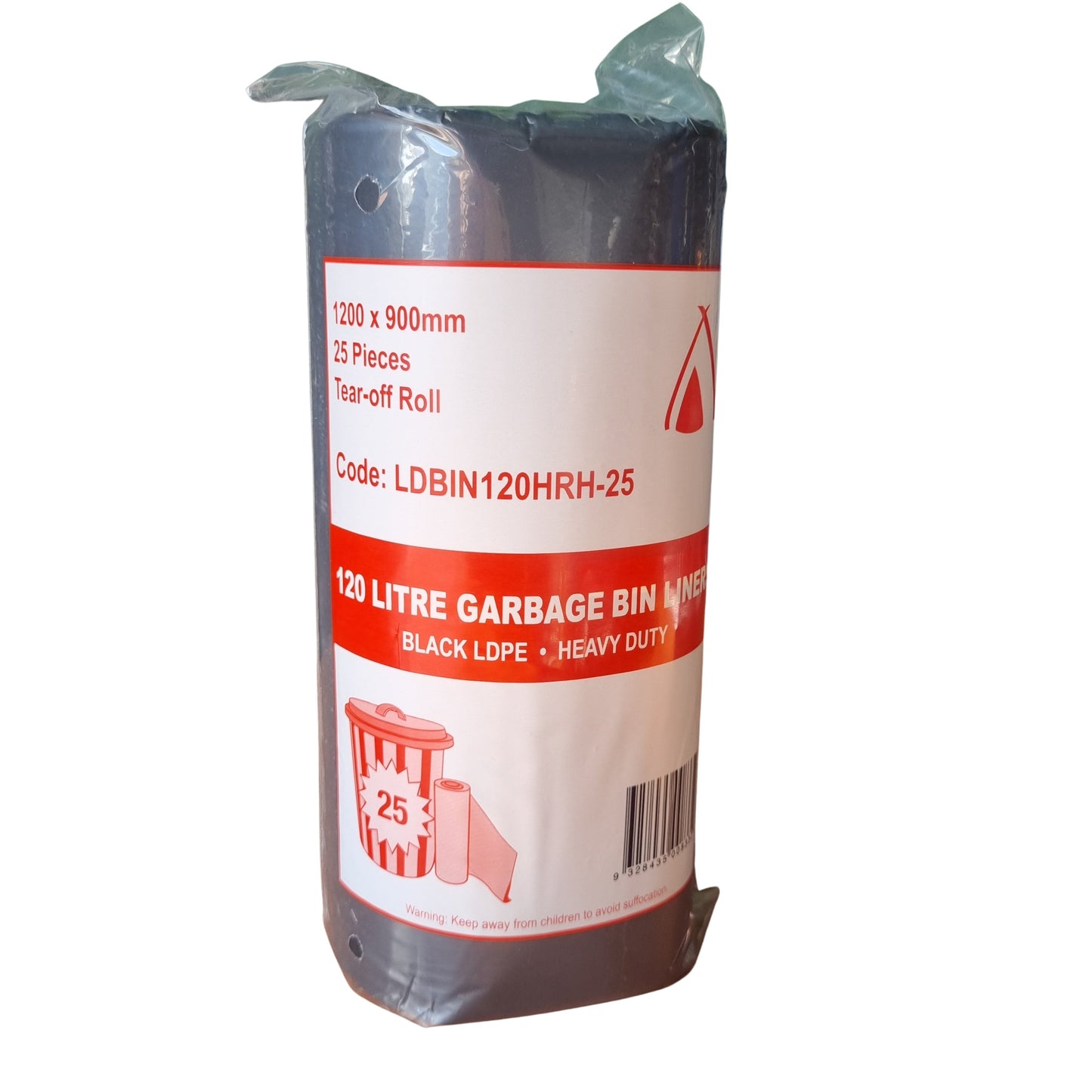 Bin Liner 120lt HD Black