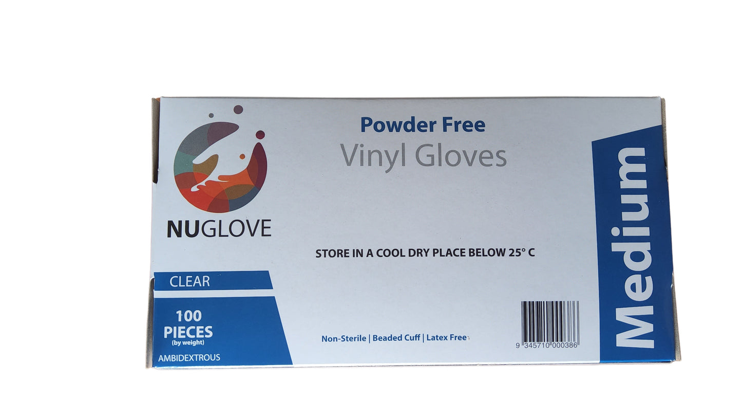 Nu Glove Medium Glove Vinyl Powder Free