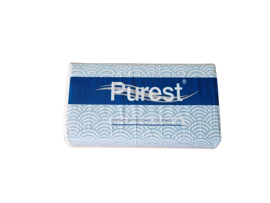 Purest Slimline Towel 1-Ply N-Fold White
