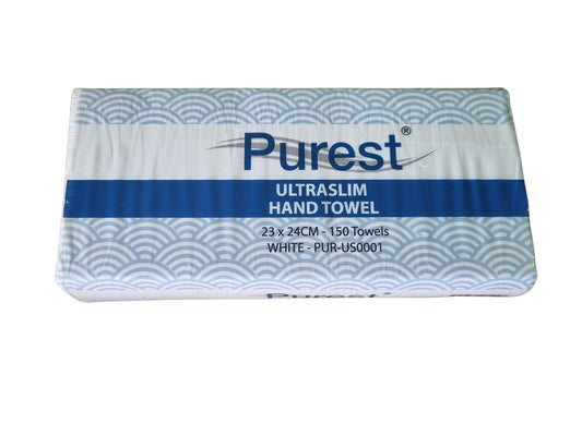 Purest Ultraslim VP Towel 1-Ply White