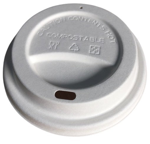 Sugarcane compostable coffee cup lids-90mm