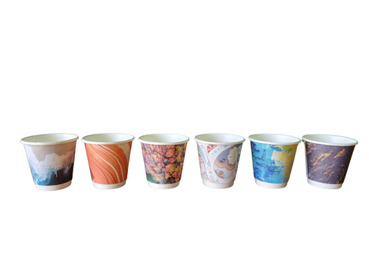 Earth Pak Coffee Cup 8oz Double Wall Art Cup