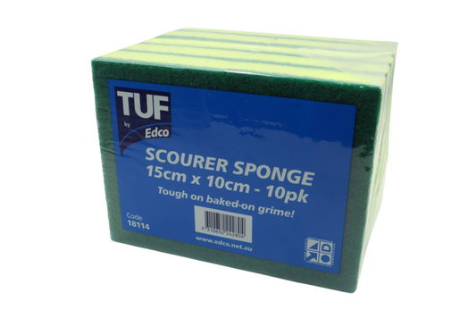Edco Tuf Sponge Scourers 10 pack