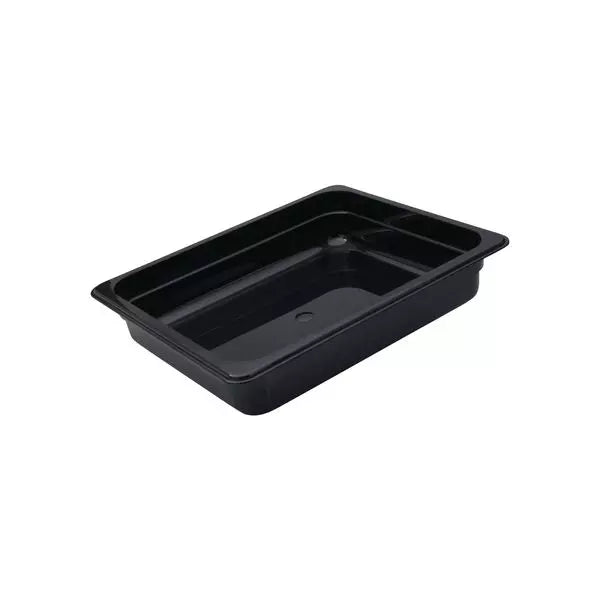 150mm - 1/2 Size Black Polycarbonate Food Pans