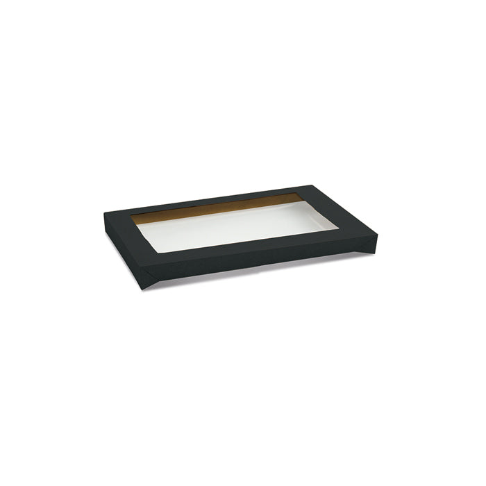 Window Lid for Black Catering Tray Small - Carton 100