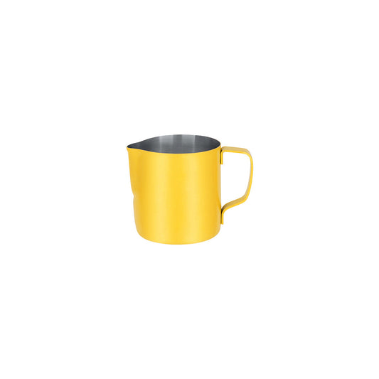 Yellow Milk Frothing Jug S/S 350ml Powder Coat