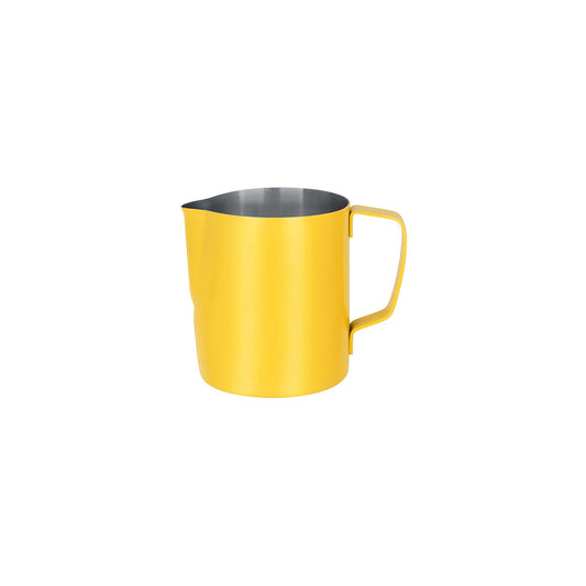 Yellow Milk Frothing Jug S/S 600ml Powder Coat